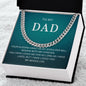 To My Dad | I Love You - Cuban Link Chain